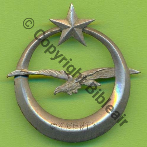 NH 3e ESCADRE SUD MAROC  SM Dos lisse 2 Anneaux fins Argent... Src.Y.GENTY 70Eur(x2) 